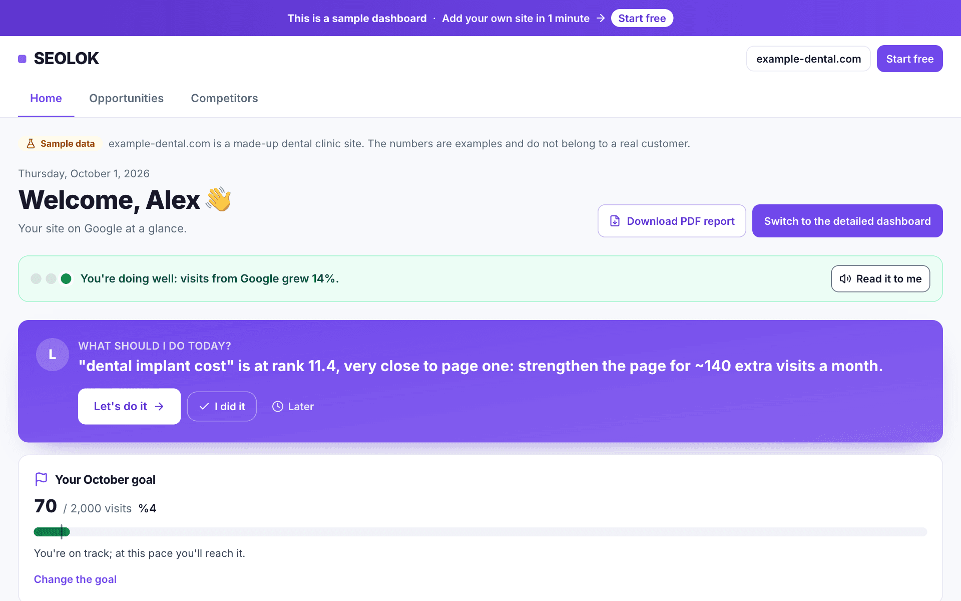 Screenshot for step 1