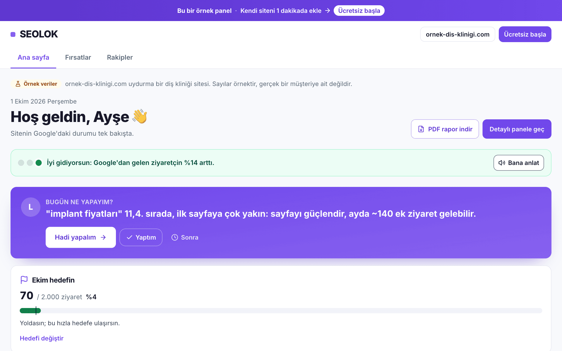 1. adımın ekran görüntüsü